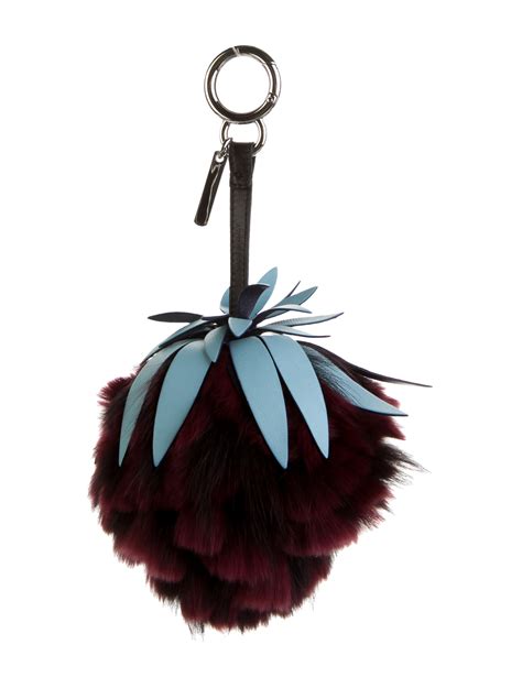 fendi keychain faux fur|fendi keychains for sale.